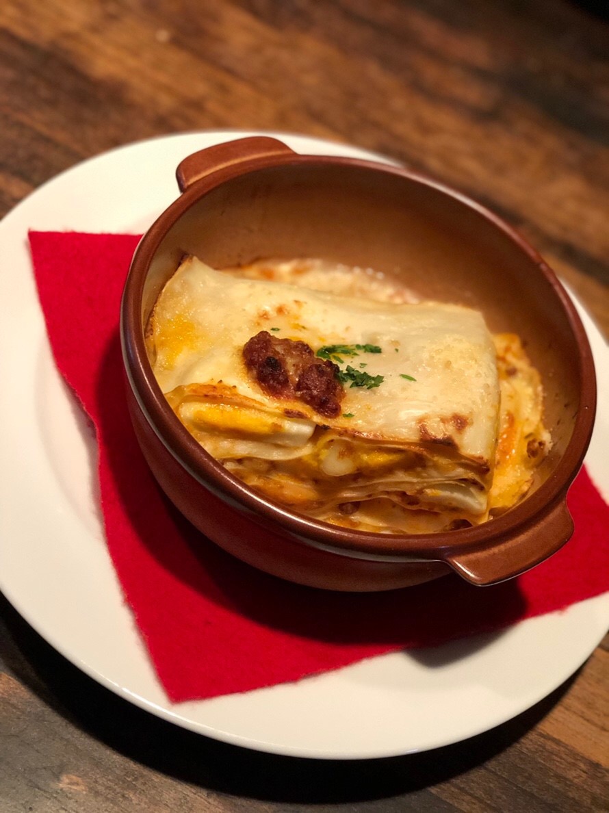 今日は ラザニア 限定５食 １月２３日のランチ Trattoria La Cala